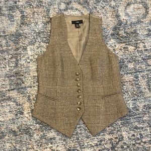 Vintage H&M Plaid menswear-style vest - SIZE 6 (women’s)